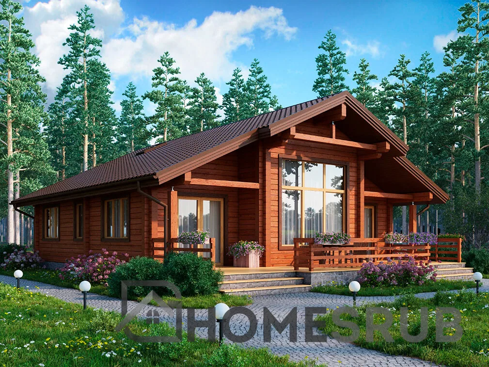 Timber house design visualisation