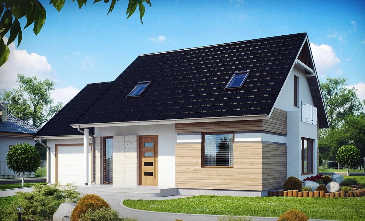 Visualisation of a contemporary timber-frame home